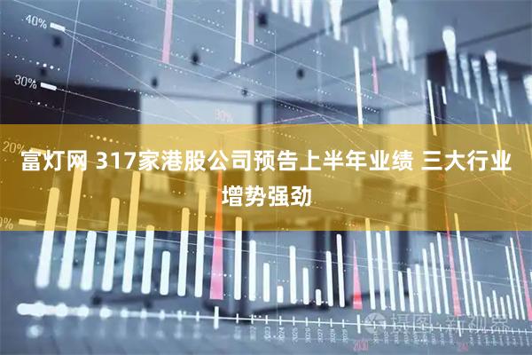 富灯网 317家港股公司预告上半年业绩 三大行业增势强劲